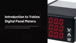 Introduction-to-Yokins-Digital-Panel-Meters PPT