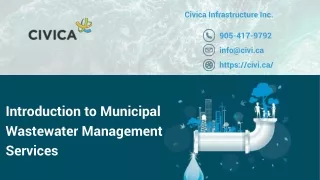 Municipal Wastewater Management Services