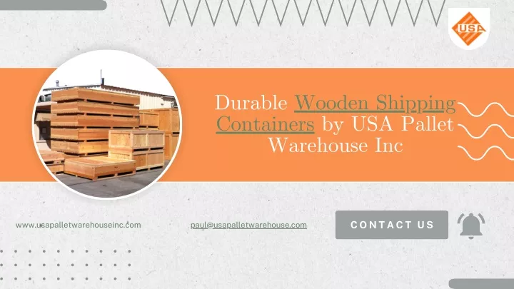 durable wooden shipping containers by usa pallet