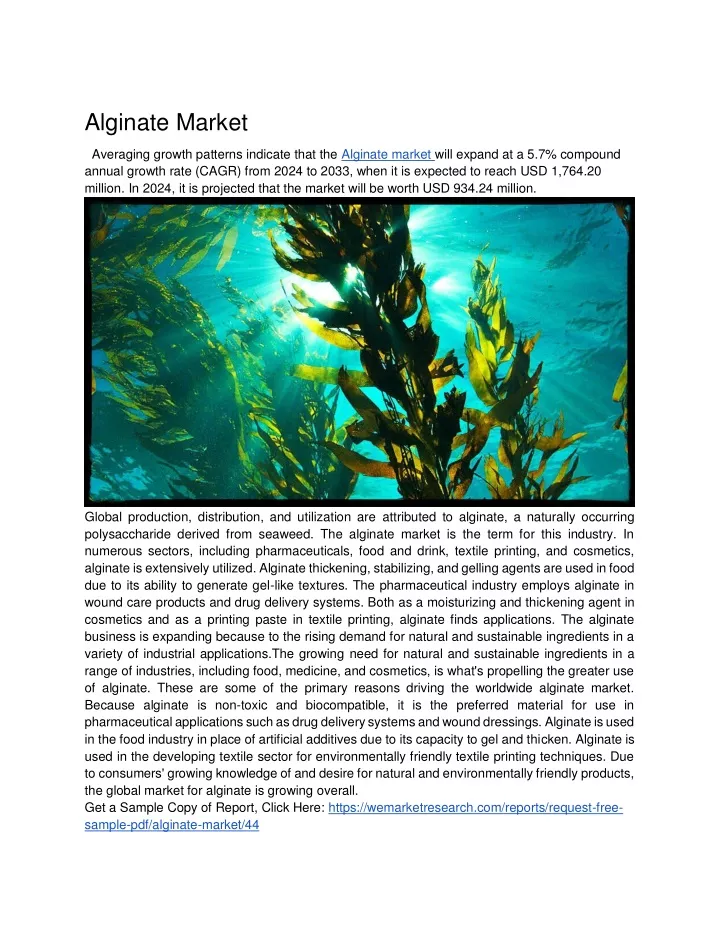 alginate market