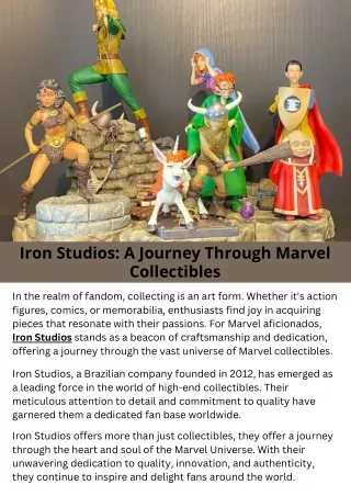 Iron Studios A Journey Through Marvel Collectibles