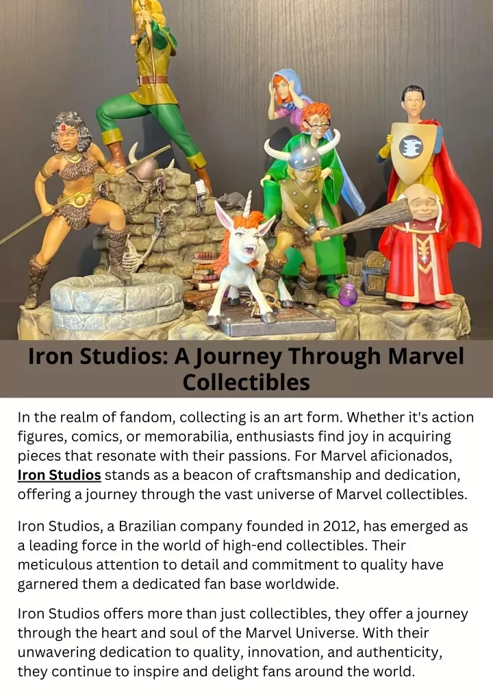 iron studios a journey through marvel collectibles