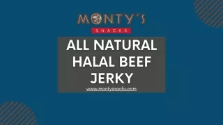 All Natural Halal Beef Jerky