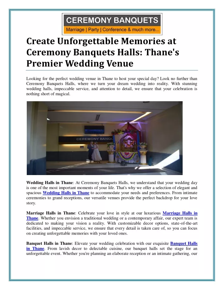 create unforgettable memories at ceremony