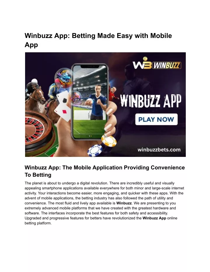 winbuzz app betting made easy with mobile app