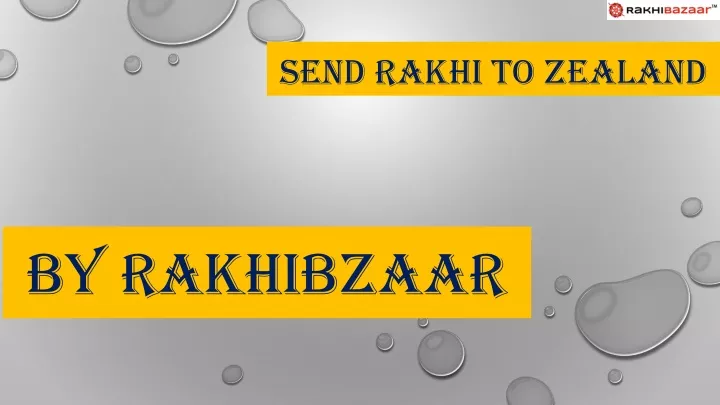 send rakhi to zealand