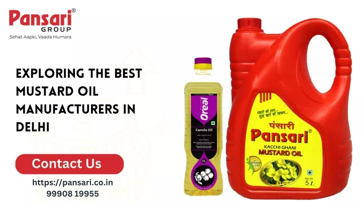 exploring the best mustard oil manufacturers