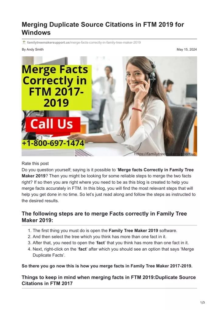 merging duplicate source citations in ftm 2019