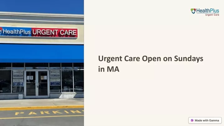 urgent care open on sundays in ma