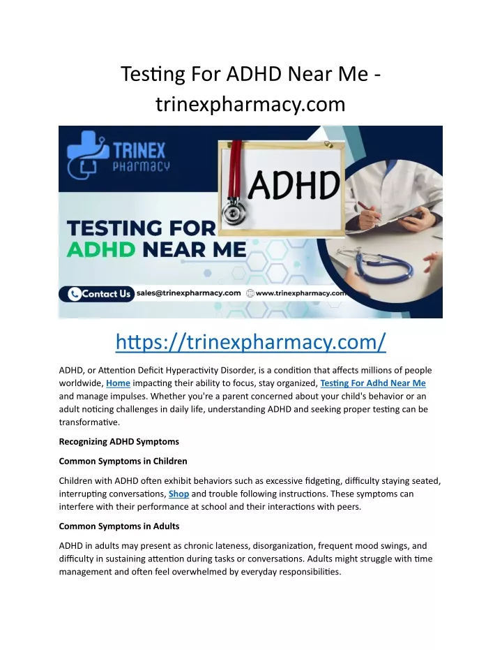 testing for adhd near me trinexpharmacy com