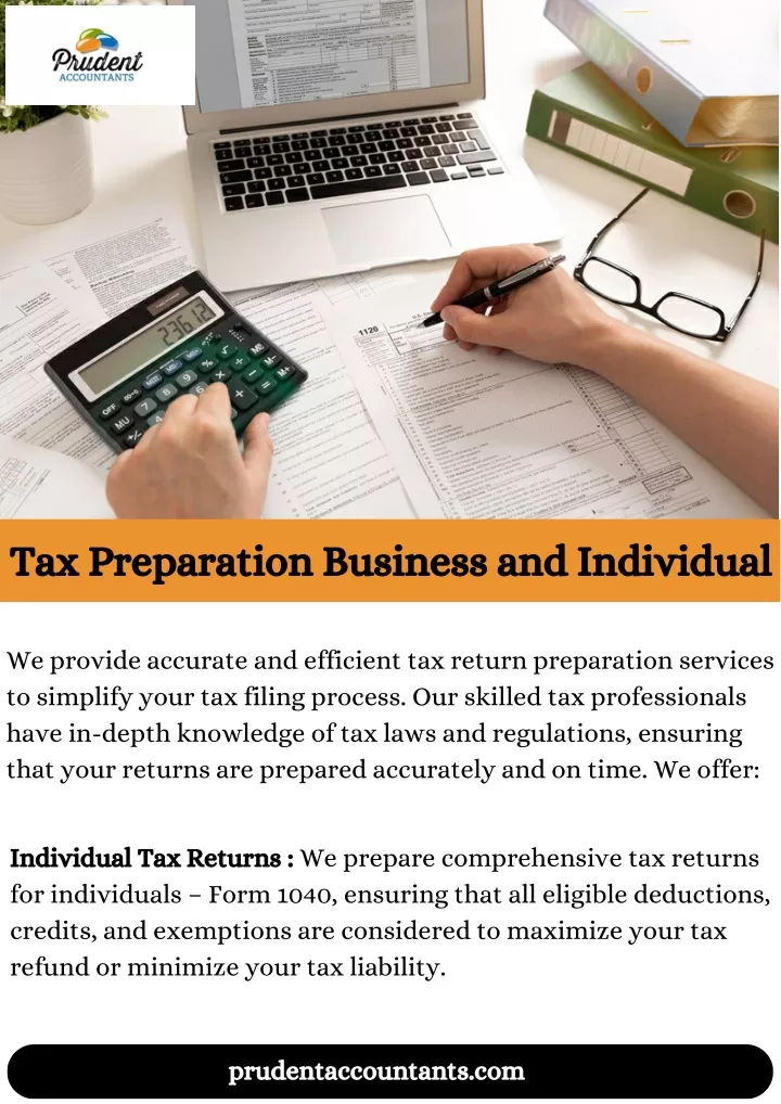 tax preparation business and individual