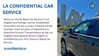 Enhance Your Travel Experience with LAX Car Service