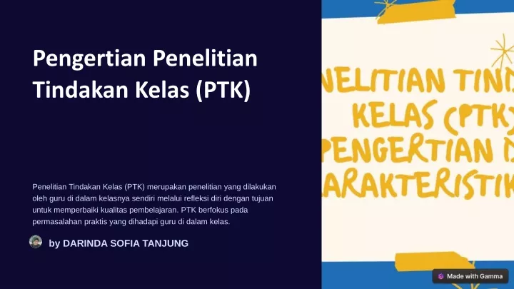 PPT - Pengertian-Penelitian-Tindakan-Kelas-PTK PowerPoint Presentation ...