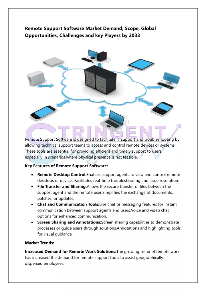 remote support software market demand scope