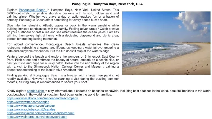 ponquogue hampton bays new york usa