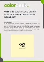 WHY MINIMALIST LOGO DESIGN PLAYS AN IMPORTANT ROLE IN BRANDING - slide 1