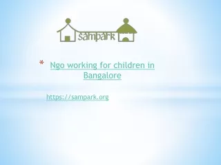 ngo working for children in bangalore