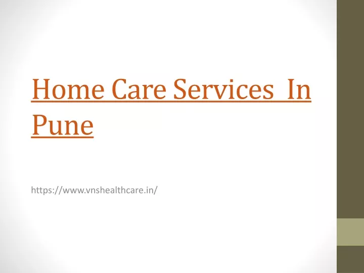 home care services in pune