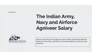 The Indian Army, Navy and Airforce Agniveer Salary