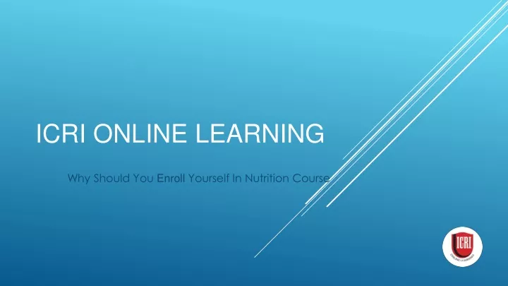 icri online learning