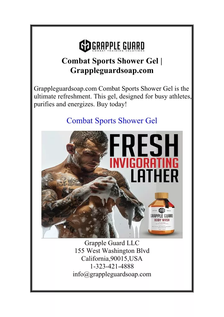 combat sports shower gel grappleguardsoap com