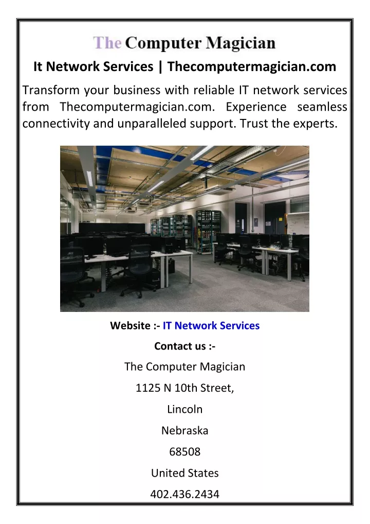 it network services thecomputermagician com