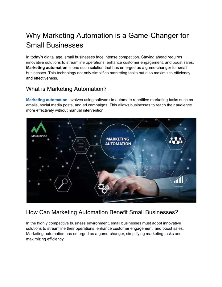 why marketing automation is a game changer