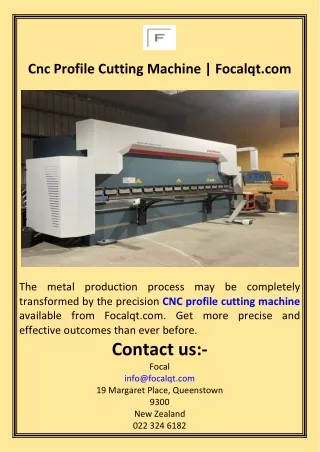 Cnc Profile Cutting Machine  Focalqt.com