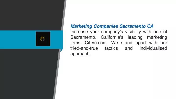 marketing companies sacramento ca increase your