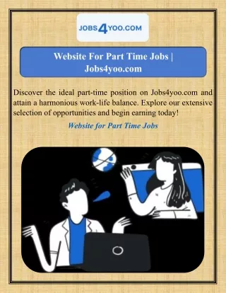 Website For Part Time Jobs  Jobs4yoo.com