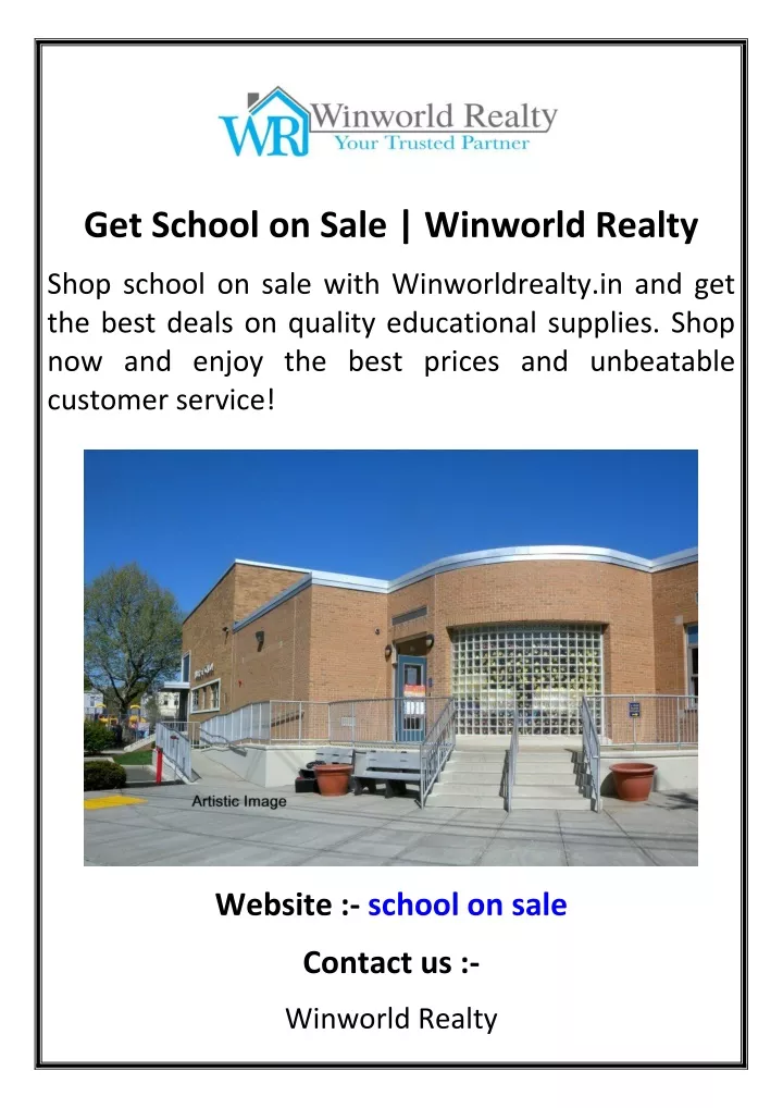 get school on sale winworld realty