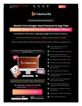 TubeGorilla Review: Revolutionizing Online Marketing with AI-Powered YouTube Str
