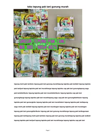 tepung merk pak tani toko tepung pak tani gunung murah