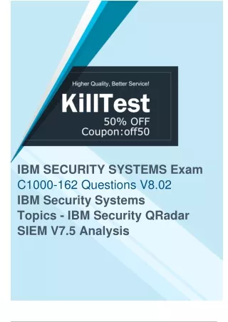 IBM C1000-162 Exam Questions - Clear Your Exam with Good Marks