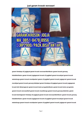 garam himalaya di jogja jual garam krosok wonosari