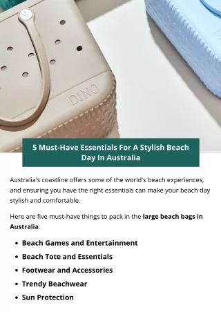 5 Must-Have Essentials For A Stylish Beach Day In Australia