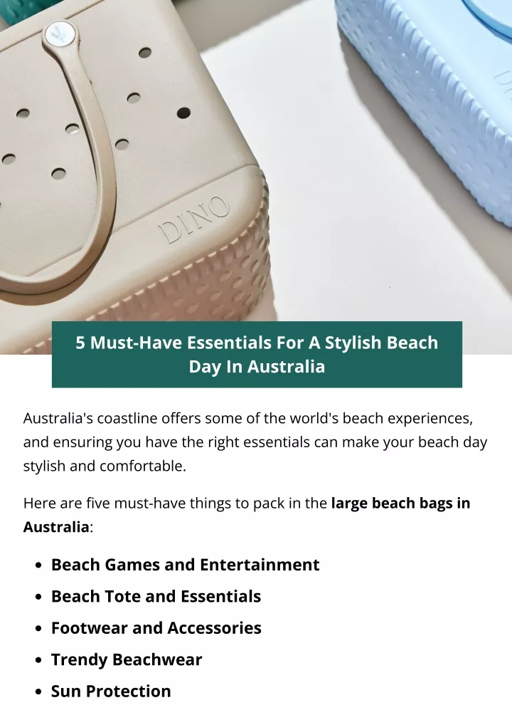 5 must have essentials for a stylish beach