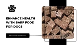 Enhance Health with BARF Food for Dogs