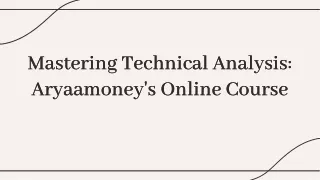 Online technical analysis course