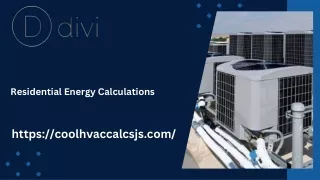 Find  Best Residential Energy Calculations  Cool HVAC Calculations