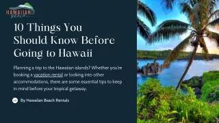 10 Things You Should Know Before Going to Hawaii