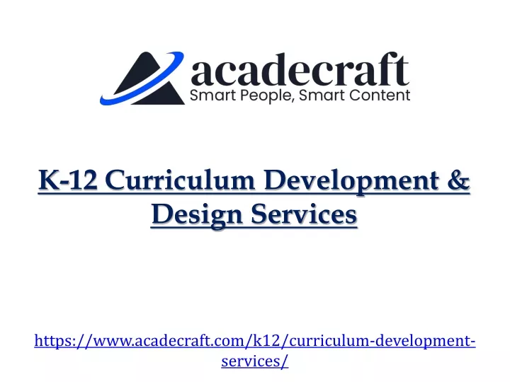 k 12 curriculum development design services