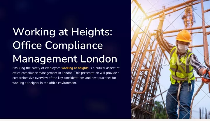 working at heights office compliance management