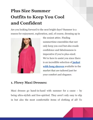 Plus Size Summer Outfits to Keep You Cool and Confident