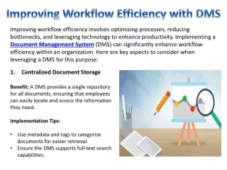 Improving Workflow Efficiency with Document Management System