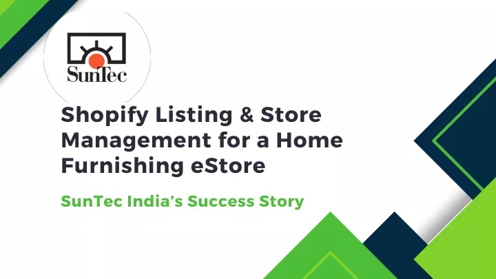 shopify listing store management for a home