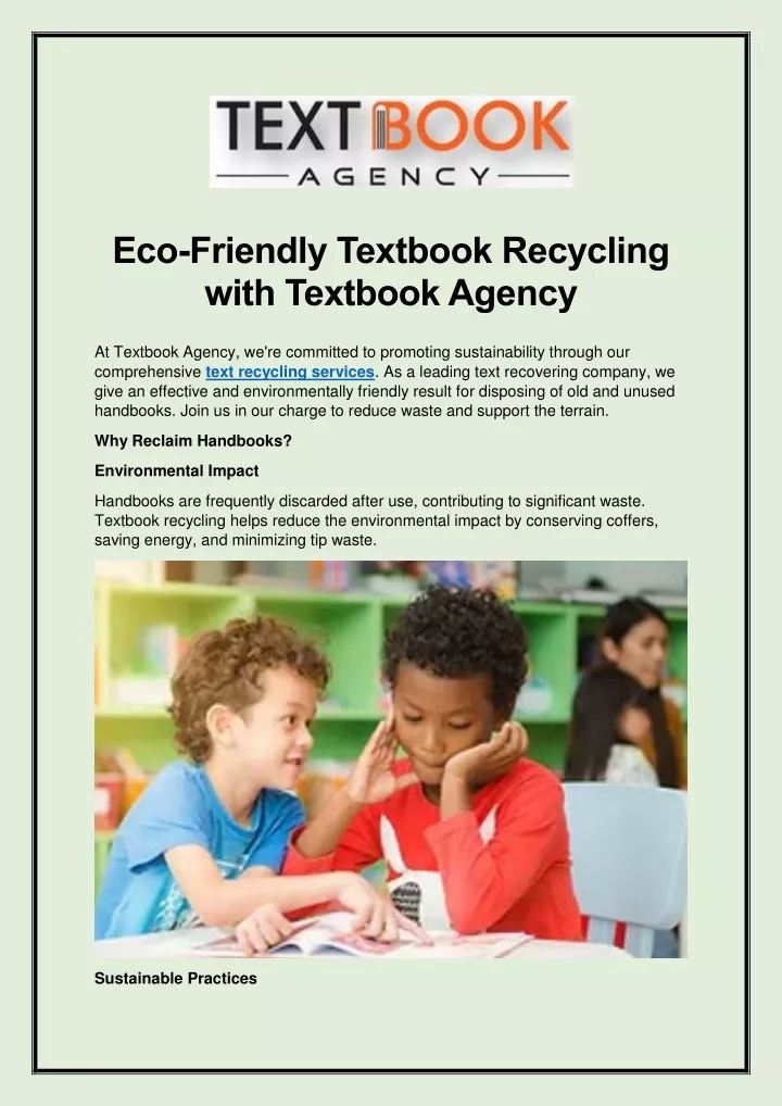 eco friendly textbook recycling with textbook