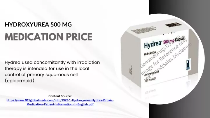hydroxyurea 500 mg