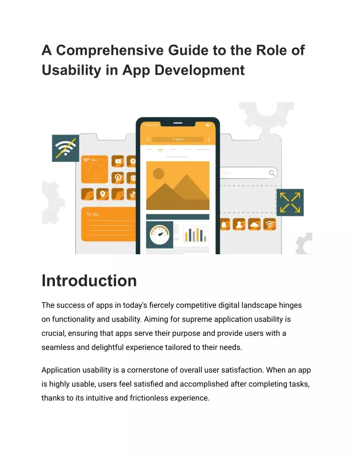 a comprehensive guide to the role of usability