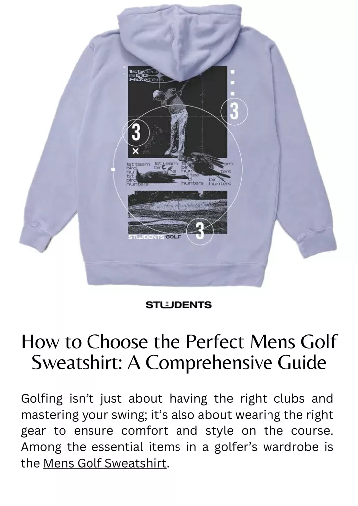 how to choose the perfect mens golf sweatshirt